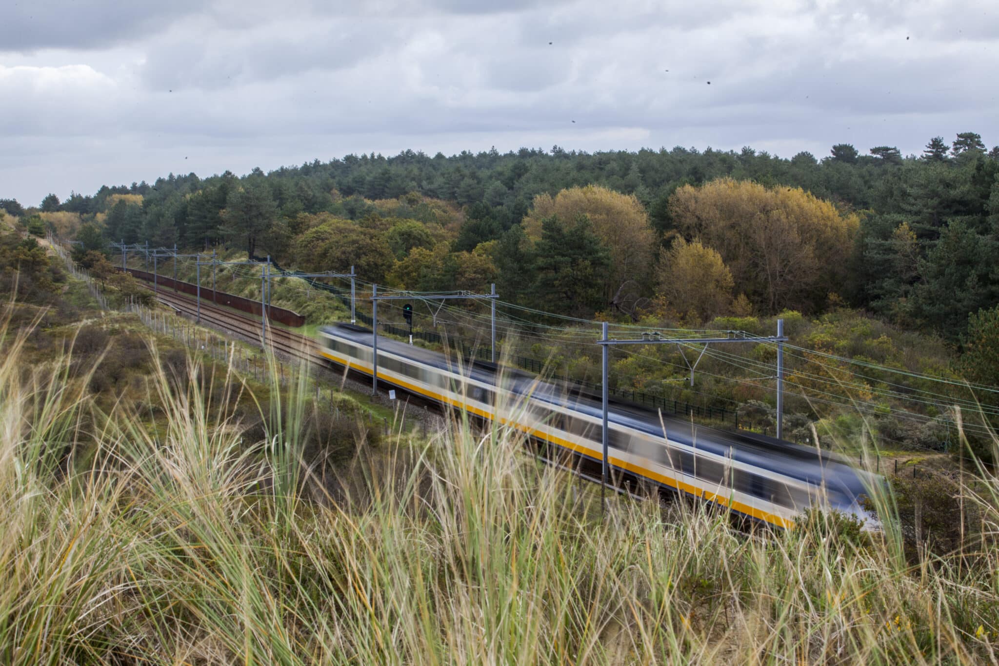 openbaar-vervoer-zandvoort Trein naar Zandvoort vanuit Haarlem en Amsterdam door de duinen